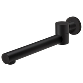 180° swivel brass wall bathtub spout matt black round/square